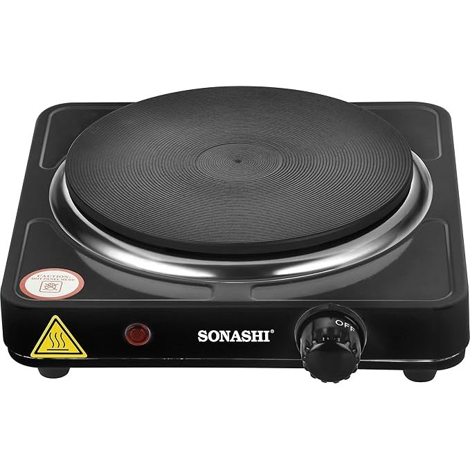 Sonashi SHP - 612 Single Electric Hot Plate 1 Hot Plate, On/Off Indicator Light, Plastic Knobs, Non - Slip Rubber Feet | Electric Stove | Home Appliances - Al Kabayel Dicount CenterSonashi SHP - 612 Single Electric Hot Plate 1 Hot Plate, On/Off Indicator Light, Plastic Knobs, Non - Slip Rubber Feet | Electric Stove | Home AppliancesRange CooktopsSONASHIAl Kabayel Dicount Center