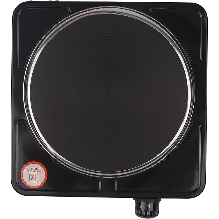 Sonashi SHP - 612 Single Electric Hot Plate 1 Hot Plate, On/Off Indicator Light, Plastic Knobs, Non - Slip Rubber Feet | Electric Stove | Home Appliances - Al Kabayel Dicount CenterSonashi SHP - 612 Single Electric Hot Plate 1 Hot Plate, On/Off Indicator Light, Plastic Knobs, Non - Slip Rubber Feet | Electric Stove | Home AppliancesRange CooktopsSONASHIAl Kabayel Dicount Center