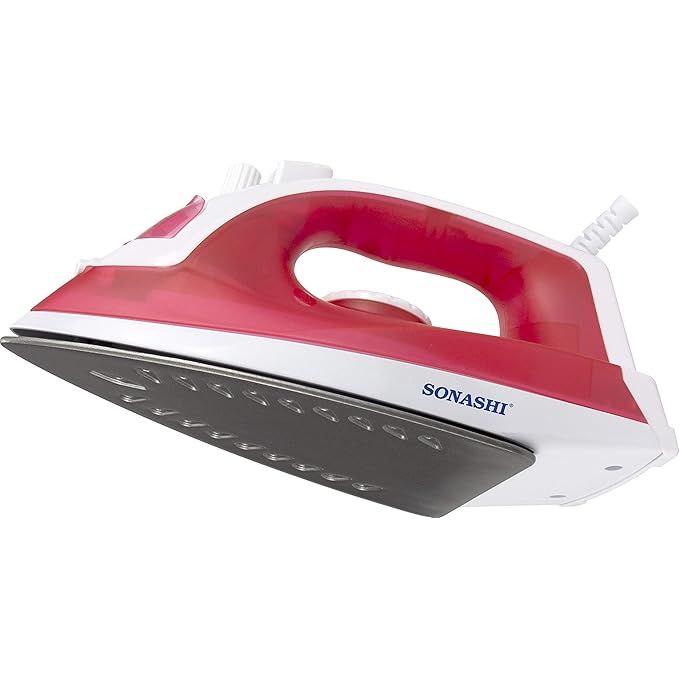 SONASHI SI - 5077T Steam Iron - 1600W Power Iron, Non - Stick Coated Soleplate w/Steam, Burst Steam, Spray, Dry Iron Modes, Red | Appliances - Al Kabayel Dicount CenterSONASHI SI - 5077T Steam Iron - 1600W Power Iron, Non - Stick Coated Soleplate w/Steam, Burst Steam, Spray, Dry Iron Modes, Red | AppliancesIrons & steamersSONASHIAl Kabayel Dicount Center