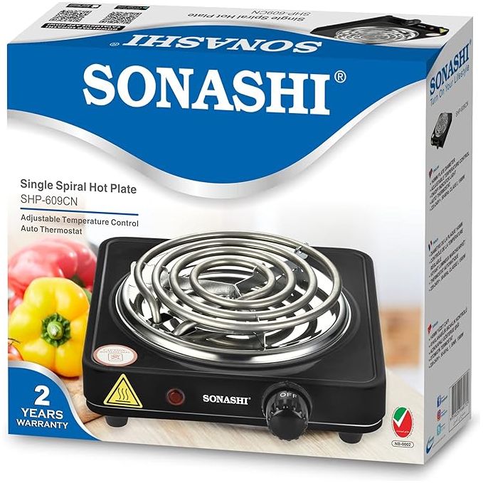 SONASHI SINGLE SPIRAL HOT PLATE, SHP - 609C - Al Kabayel Dicount CenterSONASHI SINGLE SPIRAL HOT PLATE, SHP - 609CRange CooktopsSONASHIAl Kabayel Dicount Center