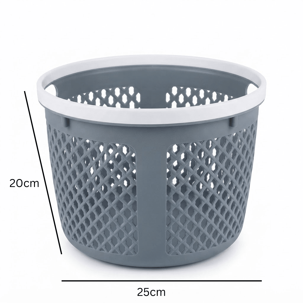 Spanis Home Grey & White Storage Basket – 20×25 cm - Al Kabayel Discount CentreSpanis Home Grey & White Storage Basket – 20×25 cmOrganizers & AccessoriesSPANIS HOMEAl Kabayel Discount Centre
