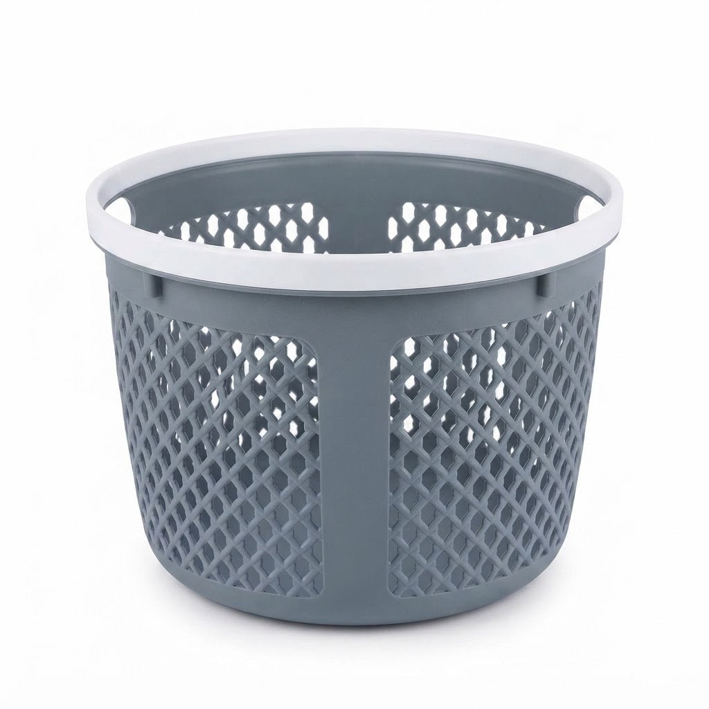 Spanis Home Grey & White Storage Basket – 20×25 cm - Al Kabayel Discount CentreSpanis Home Grey & White Storage Basket – 20×25 cmOrganizers & AccessoriesSPANIS HOMEAl Kabayel Discount Centre
