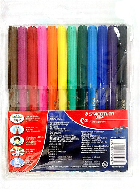 Staedtler Fiber Tip Pen 12 - Pieces Set, Multicolour - Al Kabayel Discount CentreStaedtler Fiber Tip Pen 12 - Pieces Set, MulticolourColor PencilsSTAEDTLERAl Kabayel Discount Centre