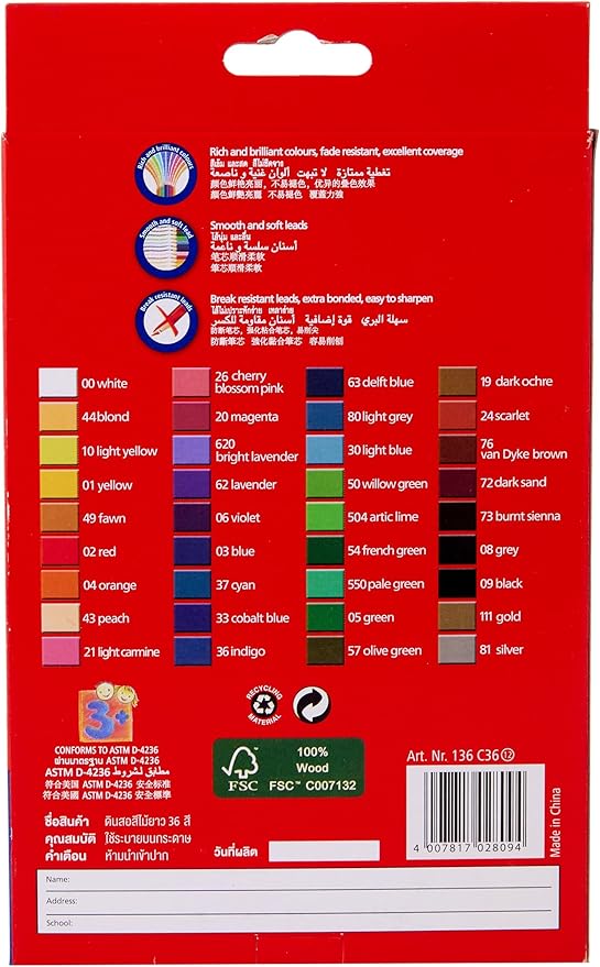 Staedtler Luna Colour Pencil 36Pcs - Al Kabayel Discount CentreStaedtler Luna Colour Pencil 36PcsColor PencilsSTAEDTLERAl Kabayel Discount Centre