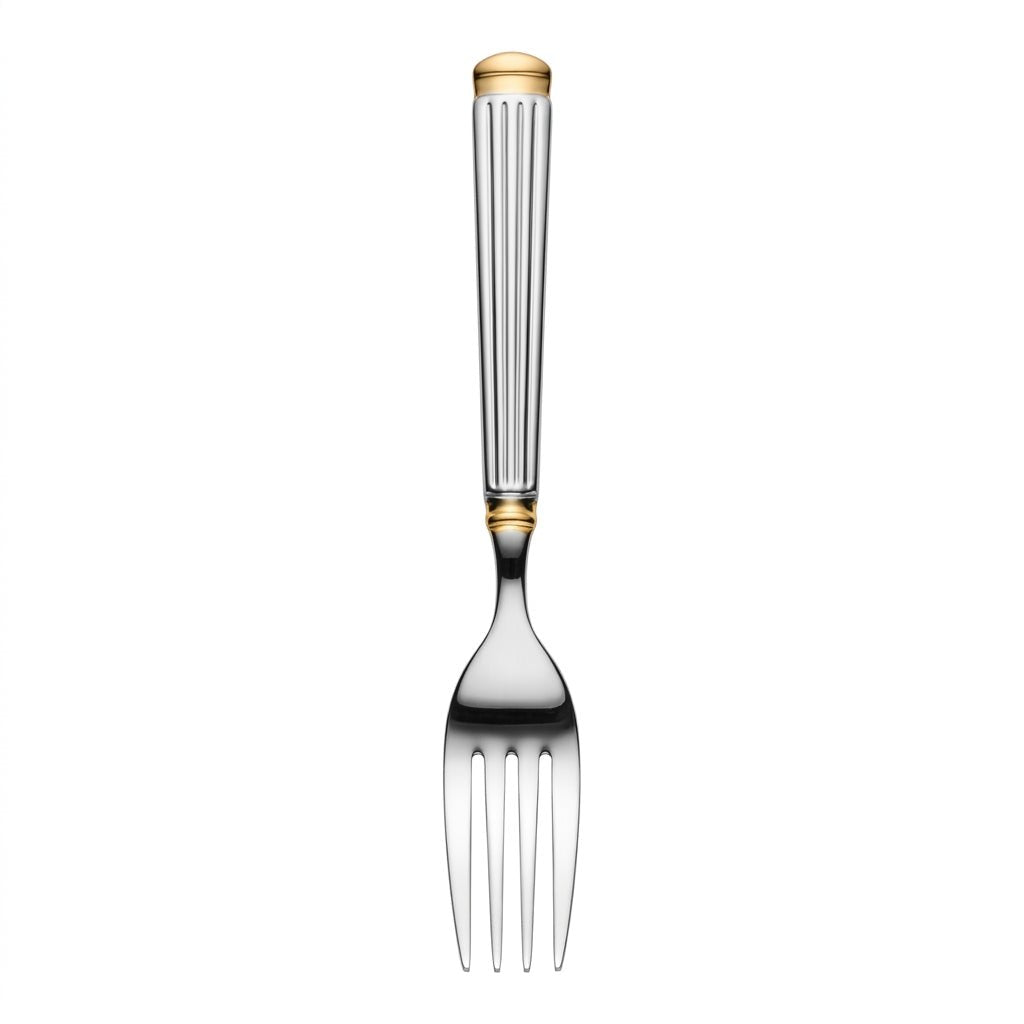 Stainless Steel Fork Set of 6 – 15cm Silver & Gold Accent - Al Kabayel Discount CentreStainless Steel Fork Set of 6 – 15cm Silver & Gold AccentForkAKDCAl Kabayel Discount Centre