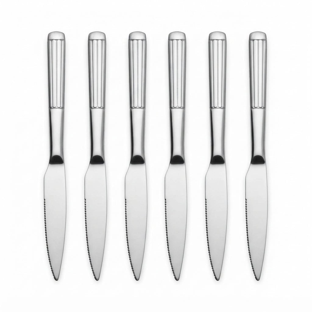 Stainless Steel Knife Set of 6 – 23cm Silver - Al Kabayel Discount CentreStainless Steel Knife Set of 6 – 23cm SilverKnife & Knife SetsAKDCAl Kabayel Discount Centre