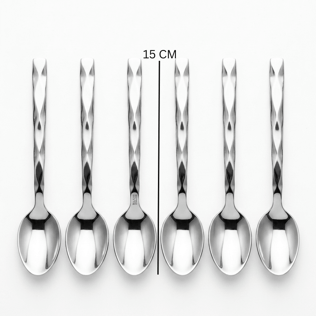 Stainless Steel Spoon Set of 6 - 15cm - Al Kabayel Discount CentreStainless Steel Spoon Set of 6 - 15cmSpoonsAKDCAl Kabayel Discount Centre