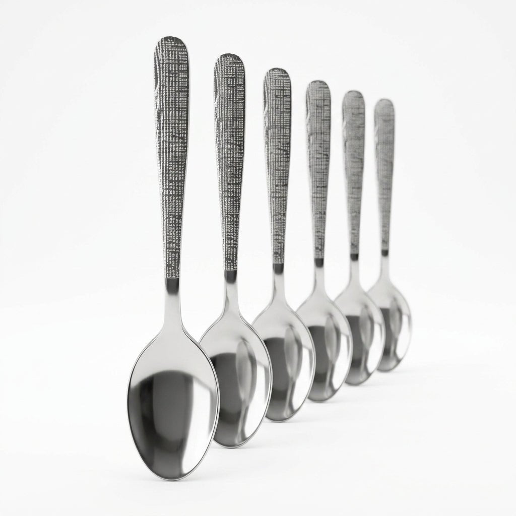 Stainless Steel Spoon Set of 6 - 20cm Silver - Al Kabayel Discount CentreStainless Steel Spoon Set of 6 - 20cm SilverSpoonsAKDCAl Kabayel Discount Centre