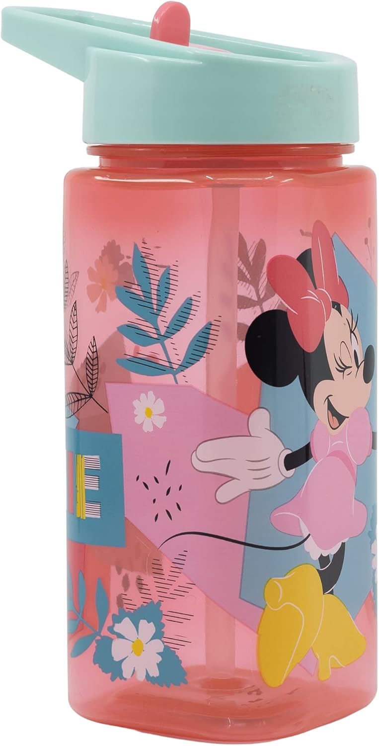 Stor Plastic Square Water Bottle 510ml, Minnie Mouse Series - Al Kabayel Discount CentreStor Plastic Square Water Bottle 510ml, Minnie Mouse SeriesWater BottlesSTORAl Kabayel Discount Centre