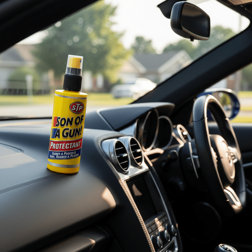 STP Son Of A Gun Protectant Shine & Protects Vinyl Rubber & Plastic - 118ML - Al Kabayel Discount CentreSTP Son Of A Gun Protectant Shine & Protects Vinyl Rubber & Plastic - 118MLAutomotiveSTPAl Kabayel Discount Centre