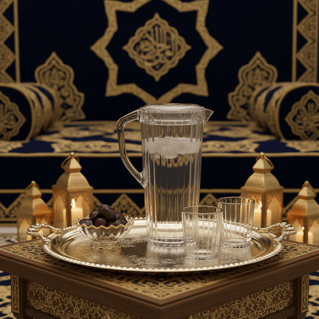Striped Elegance Contemporary Clear Acrylic Jug with Sophisticated Stripe Design – 1.8 Litre - Al Kabayel Discount CentreStriped Elegance Contemporary Clear Acrylic Jug with Sophisticated Stripe Design – 1.8 LitreJugsAKDCAl Kabayel Discount Centre
