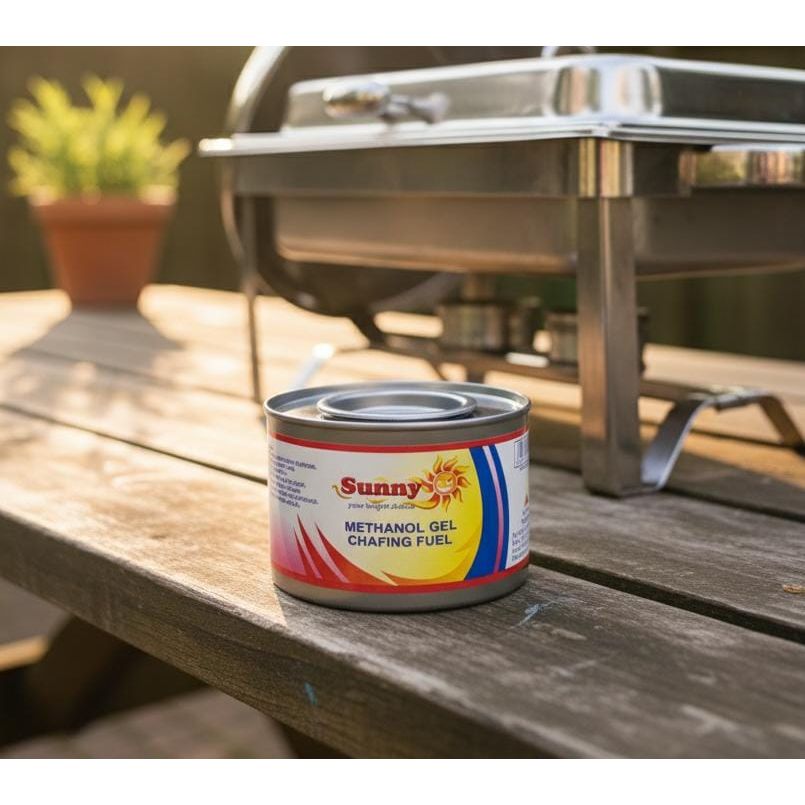 Sunny Methanol Gel Chafing Fuel 195 g | Safe Odorless Buffet Food Warmer | Long Burning Gel Fuel for Parties, Catering & Camping - Al Kabayel Discount CentreSunny Methanol Gel Chafing Fuel 195 g | Safe Odorless Buffet Food Warmer | Long Burning Gel Fuel for Parties, Catering & CampingCharcoals & GasSUNNYAl Kabayel Discount Centre