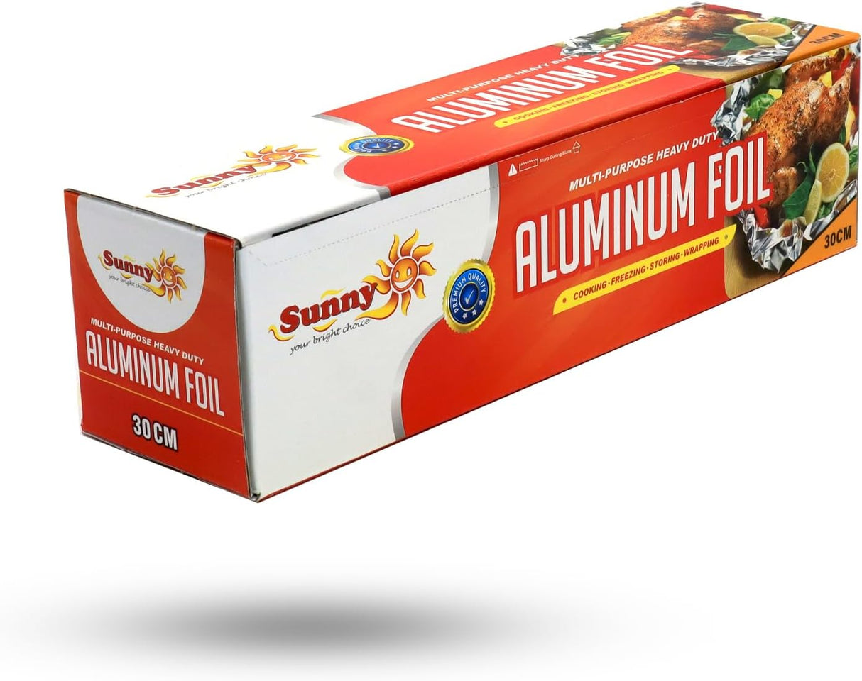 Sunny Multi - Purpose Heavy Duty Aluminium Foil 30cm Width, 2000g Gross Weight, Cooking - Storing - Wrapping - Al Kabayel Discount CentreSunny Multi - Purpose Heavy Duty Aluminium Foil 30cm Width, 2000g Gross Weight, Cooking - Storing - WrappingJars & Food SaversSUNNYAl Kabayel Discount Centre