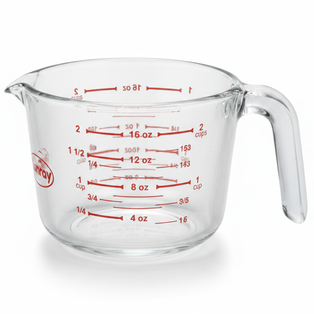 Sunray Glass Measuring Cup 500ml | Dual Scale Oz & Cups | Heat Resistant Borosilicate Glass - Al Kabayel Discount CentreSunray Glass Measuring Cup 500ml | Dual Scale Oz & Cups | Heat Resistant Borosilicate GlassMeasuring Cups & SpoonsSUNRAYAl Kabayel Discount Centre