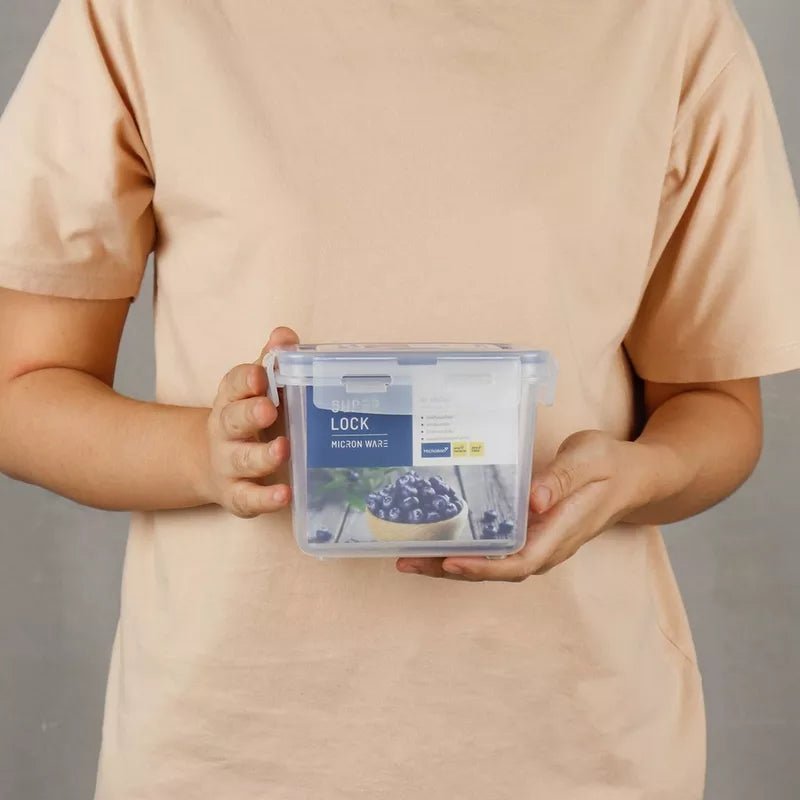 SUPER LOCK Air - Tight Food Container 800ml, 10.4cm*15.5cm*11.1cm - Al Kabayel Discount CentreSUPER LOCK Air - Tight Food Container 800ml, 10.4cm*15.5cm*11.1cmFood ContainersSUPER LOCKAl Kabayel Discount Centre
