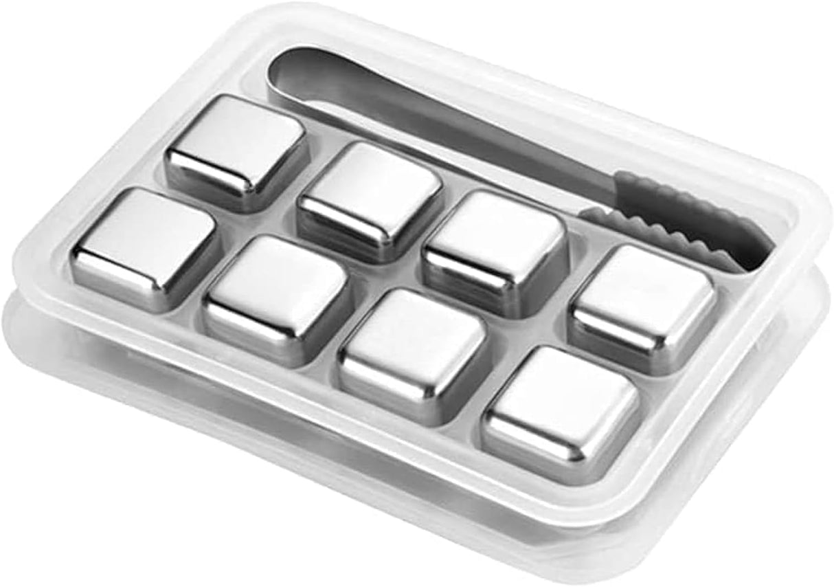 SUS304 Stainless Steel Ice Cubes 8pcs, Include 1pc Ice Clip - Al Kabayel Discount CentreSUS304 Stainless Steel Ice Cubes 8pcs, Include 1pc Ice ClipCoolersSUSAl Kabayel Discount Centre