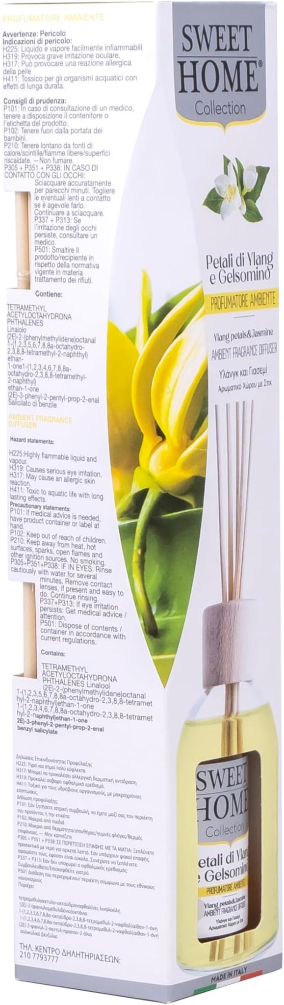 Sweet Home Ambient Fragrance Reed Diffuser, Jasmine & Ylang Leafs - 100ml, Floral and Exotic Aroma, Ideal for Living Rooms, Bedrooms, and Gifting - Al Kabayel Discount CentreSweet Home Ambient Fragrance Reed Diffuser, Jasmine & Ylang Leafs - 100ml, Floral and Exotic Aroma, Ideal for Living Rooms, Bedrooms, and GiftingHome FragrancesSWEET HOMEAl Kabayel Discount Centre