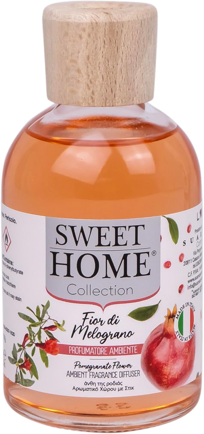 Sweet Home Ambient Fragrance Reed Diffuser, Pomegranate Flowers - 100ml, Long - Lasting Home Fragrance, Elegant Design, Ideal for Living Rooms, Bedrooms, and Gifting - Al Kabayel Discount CentreSweet Home Ambient Fragrance Reed Diffuser, Pomegranate Flowers - 100ml, Long - Lasting Home Fragrance, Elegant Design, Ideal for Living Rooms, Bedrooms, and GiftingHome FragrancesSWEET HOMEAl Kabayel Discount Centre