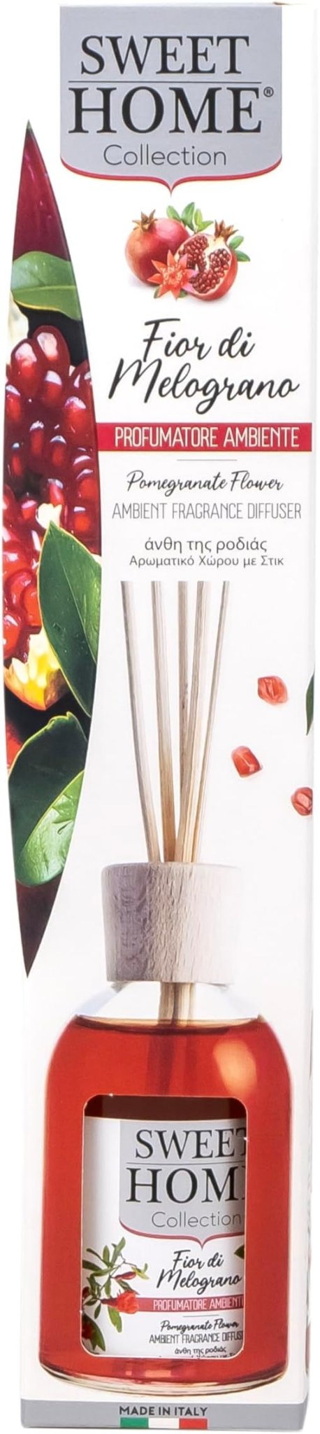 Sweet Home Ambient Fragrance Reed Diffuser, Pomegranate Flowers - 100ml, Long - Lasting Home Fragrance, Elegant Design, Ideal for Living Rooms, Bedrooms, and Gifting - Al Kabayel Discount CentreSweet Home Ambient Fragrance Reed Diffuser, Pomegranate Flowers - 100ml, Long - Lasting Home Fragrance, Elegant Design, Ideal for Living Rooms, Bedrooms, and GiftingHome FragrancesSWEET HOMEAl Kabayel Discount Centre
