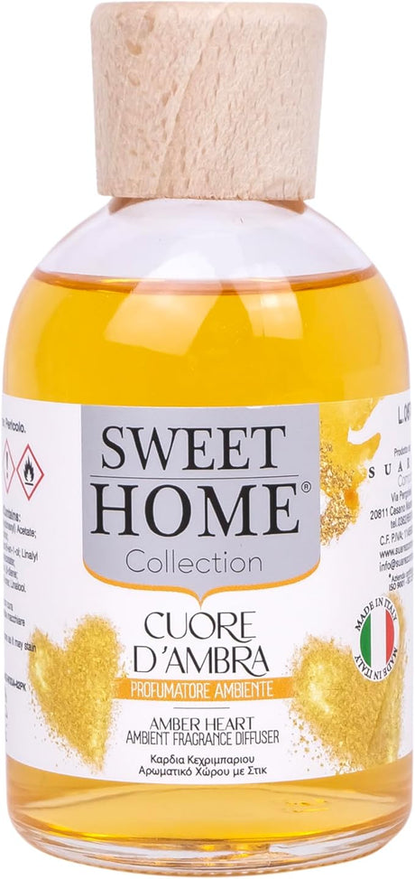 Sweet Home Collection Ambient Fragrance 100ml Amber Heart Reed Diffuser - Al Kabayel Discount CentreSweet Home Collection Ambient Fragrance 100ml Amber Heart Reed DiffuserHome FragrancesSWEET HOMEAl Kabayel Discount Centre