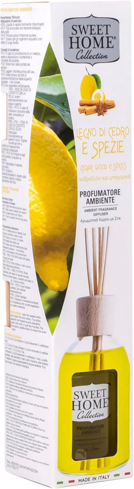 Sweet Home Collection Ambient Fragrance 100ml Cedar Wood & Spices Reed Diffuser - Al Kabayel Discount CentreSweet Home Collection Ambient Fragrance 100ml Cedar Wood & Spices Reed DiffuserHome FragrancesSWEET HOMEAl Kabayel Discount Centre