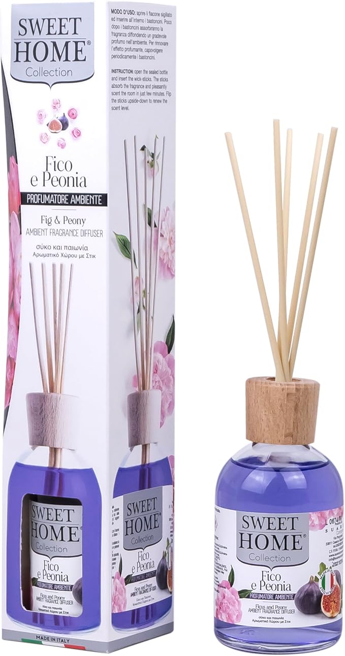 Sweet Home Collection Ambient Fragrance 100ml Ficus & Peony Reed Diffuser - Al Kabayel Discount CentreSweet Home Collection Ambient Fragrance 100ml Ficus & Peony Reed DiffuserHome FragrancesSWEET HOMEAl Kabayel Discount Centre