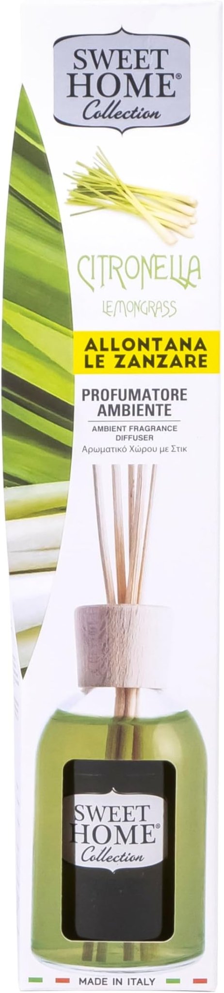 Sweet Home Collection Ambient Fragrance 100ml Lemongrass Reed Diffuser - Al Kabayel Discount CentreSweet Home Collection Ambient Fragrance 100ml Lemongrass Reed DiffuserHome FragrancesSWEET HOMEAl Kabayel Discount Centre