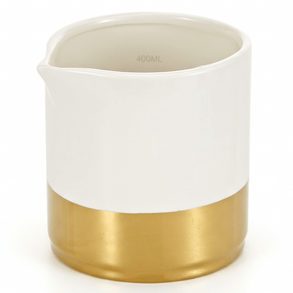 Symphony 400 ml White Ceramic Pitcher with Gold Detailing - Al Kabayel Discount CentreSymphony 400 ml White Ceramic Pitcher with Gold DetailingJugsSYMPHONYAl Kabayel Discount Centre