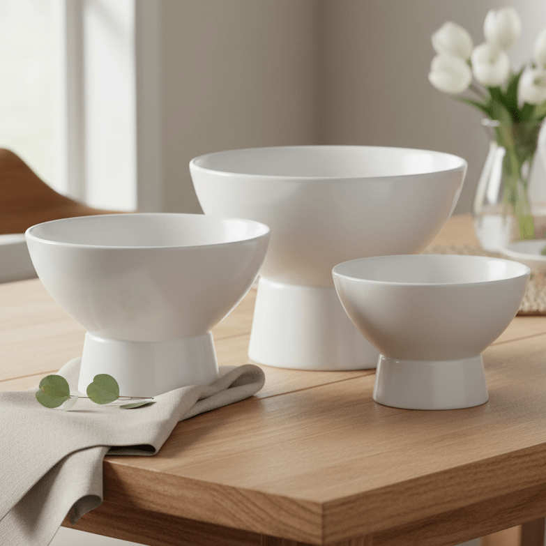 Symphony Ceramic Rise footed Trio Dip Bowls Bowl 1 - 12cm x 9cm Bowl 2 - 10cm x 6.5cm Bowl 3 - 8cm x 4.5cm - Al Kabayel Discount CentreSymphony Ceramic Rise footed Trio Dip Bowls Bowl 1 - 12cm x 9cm Bowl 2 - 10cm x 6.5cm Bowl 3 - 8cm x 4.5cmBowlsSYMPHONYAl Kabayel Discount Centre