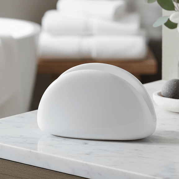 Symphony Elegant White Ceramic Napkin Holder – 13×5.5×8 cm - Al Kabayel Discount CentreSymphony Elegant White Ceramic Napkin Holder – 13×5.5×8 cmNapkin Holders & Tissue BoxSYMPHONYAl Kabayel Discount Centre