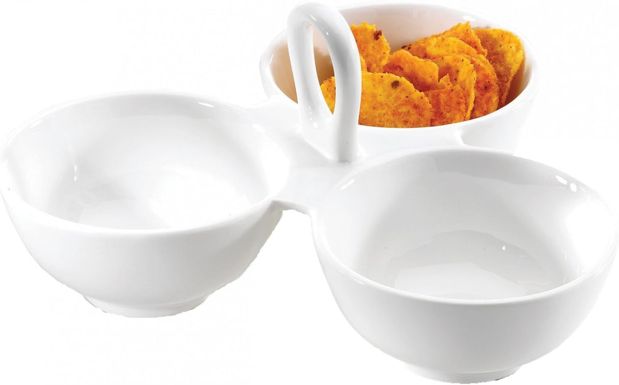 Symphony Elegant White Ceramic Sectioned Serving Tray & Platter - Al Kabayel Discount CentreSymphony Elegant White Ceramic Sectioned Serving Tray & PlatterServing TraysSYMPHONYAl Kabayel Discount Centre