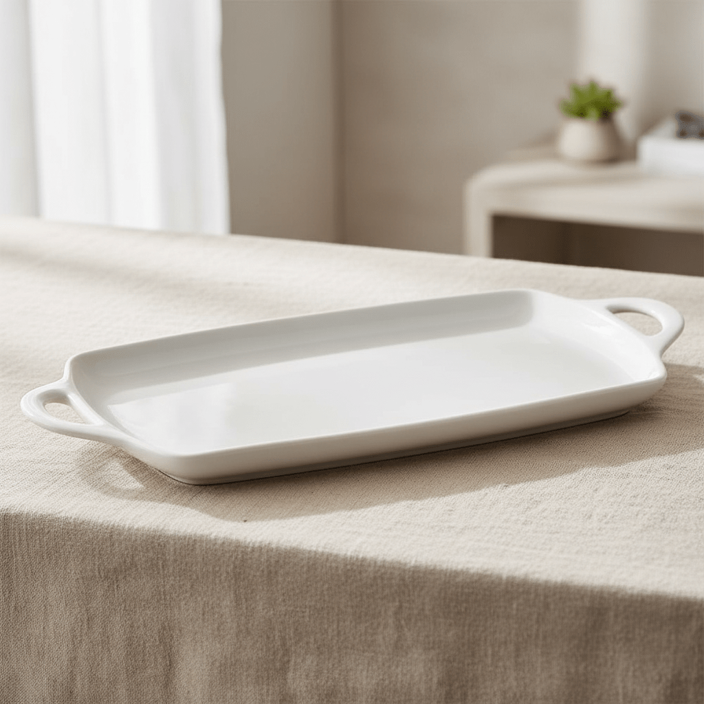 Symphony Handles Rectangle Serving Platter 40.5cm x 20cm - Al Kabayel Discount CentreSymphony Handles Rectangle Serving Platter 40.5cm x 20cmPlatesSYMPHONYAl Kabayel Discount Centre