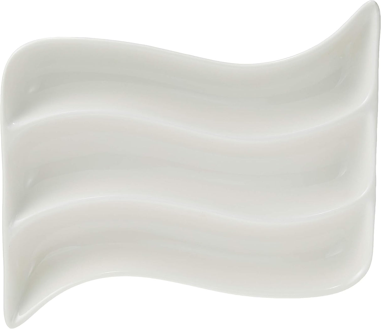 Symphony White Ceramic Divided Plate – 3 Sections, 18 x 14 cm - Al Kabayel Discount CentreSymphony White Ceramic Divided Plate – 3 Sections, 18 x 14 cmPlatesSYMPHONYAl Kabayel Discount Centre