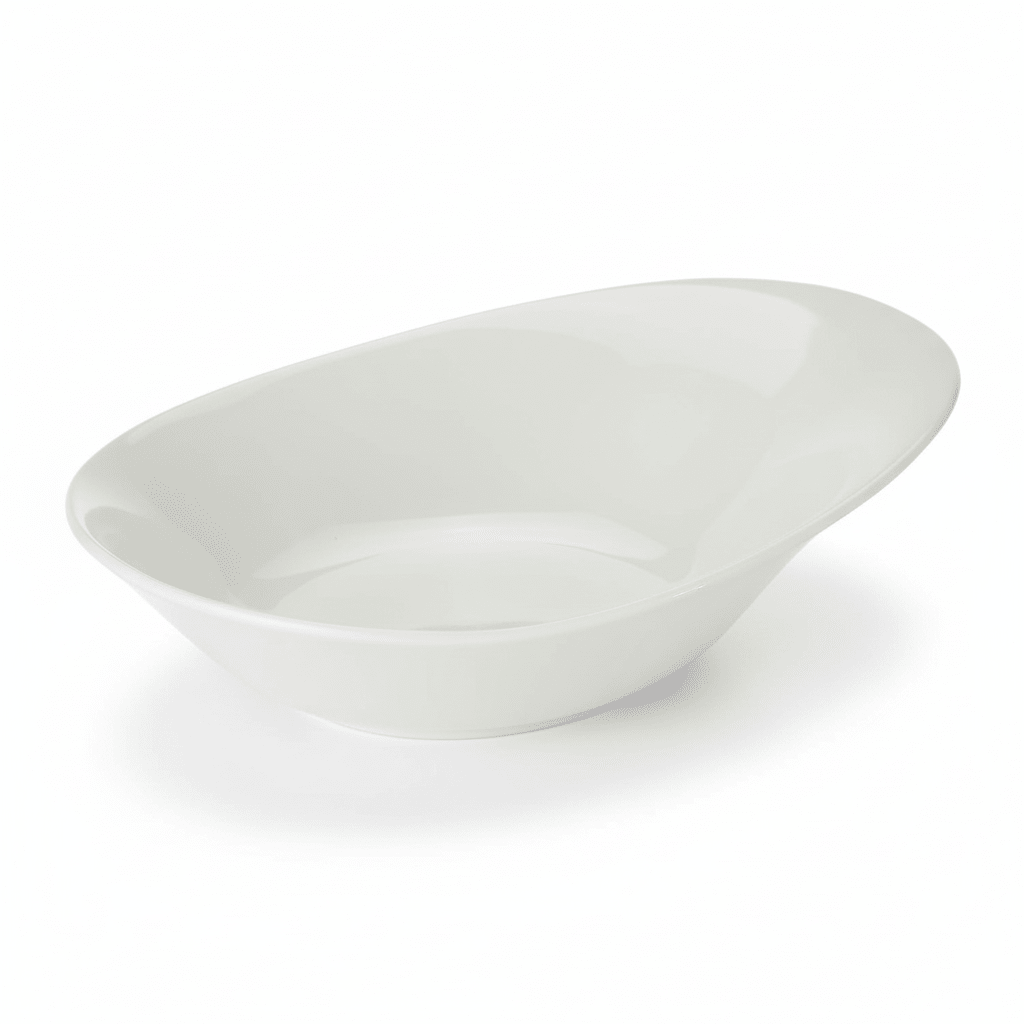 Symphony White Ceramic Pebble - Shaped Bowl – 26×20×6.8 cm - Al Kabayel Discount CentreSymphony White Ceramic Pebble - Shaped Bowl – 26×20×6.8 cmBowlsSYMPHONYAl Kabayel Discount Centre