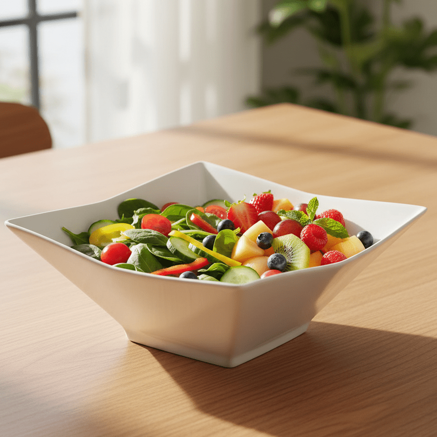 Symphony White Ceramic Square Bowl for Dining – 21 cm - Al Kabayel Discount CentreSymphony White Ceramic Square Bowl for Dining – 21 cmBowlsSYMPHONYAl Kabayel Discount Centre