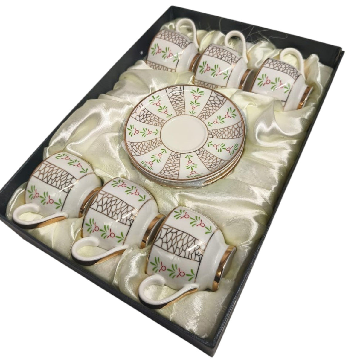 Tabuk Ceramic Cup and Saucer 12Pcs 6 Cups With 6 Saucers - 200ML - Al Kabayel Discount CentreTabuk Ceramic Cup and Saucer 12Pcs 6 Cups With 6 Saucers - 200MLTea CupsTABUKAl Kabayel Discount Centre