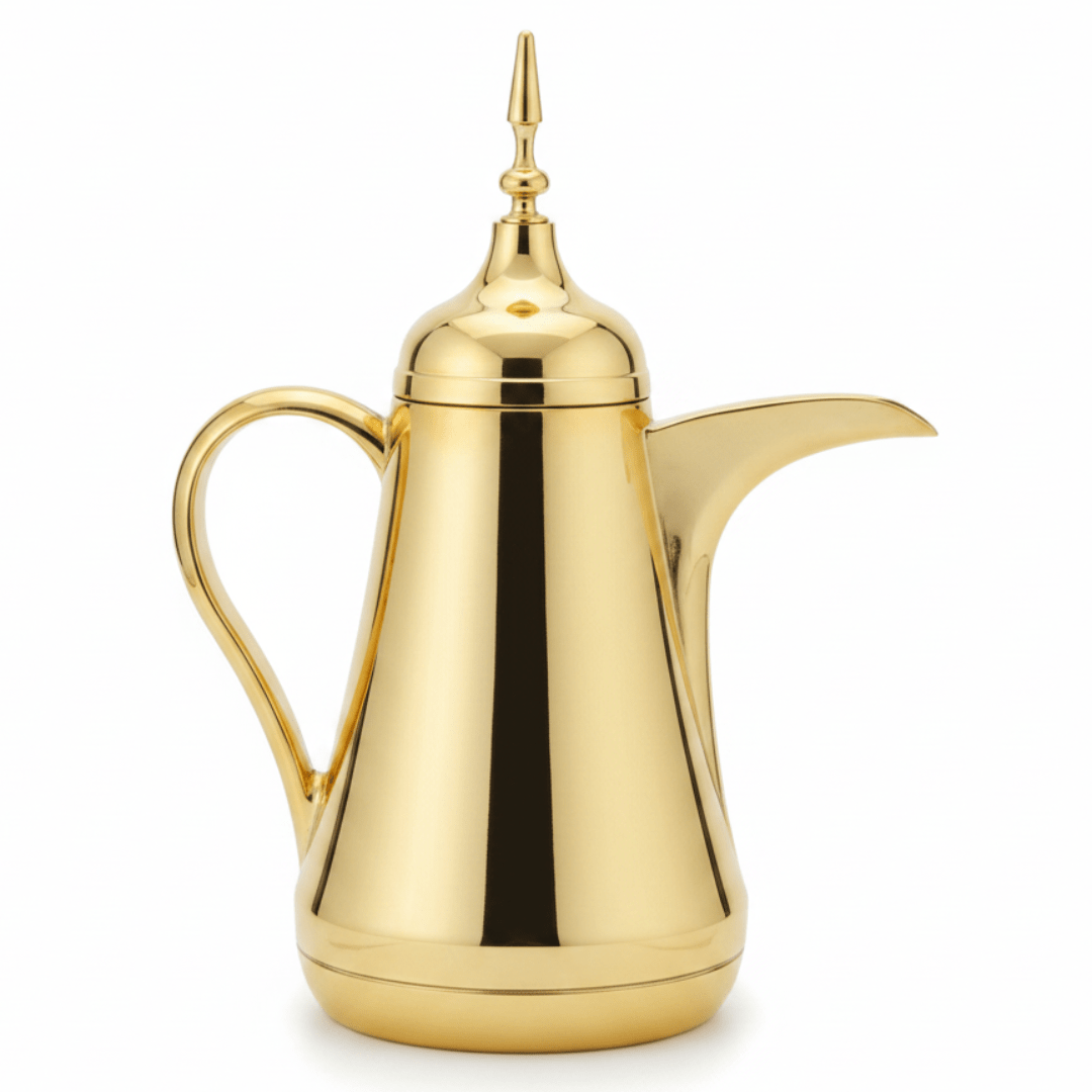 Taknas Arabic Dallah Vacuum Flask 0.6L – Gold - Al Kabayel Discount CentreTaknas Arabic Dallah Vacuum Flask 0.6L – GoldThermosTAKNASAl Kabayel Discount Centre