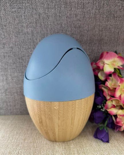 Tessie & Jessie Wood And Plastic Desktop Trash Can - 14x20cm - Blue&Wooden - Al Kabayel Discount CentreTessie & Jessie Wood And Plastic Desktop Trash Can - 14x20cm - Blue&WoodenOrganizers & AccessoriesTESSIE&JESSIEAl Kabayel Discount Centre