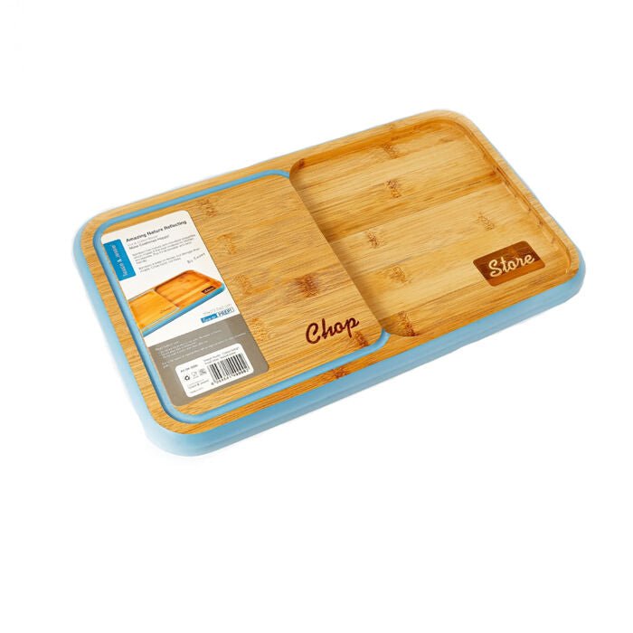 Tessie & Jessie Wooden Chop & Store Cutting Board 39cmX24cm - Blue&Wooden - Al Kabayel Discount CentreTessie & Jessie Wooden Chop & Store Cutting Board 39cmX24cm - Blue&WoodenKitchen Utensils & GadgetsTESSIE&JESSIEAl Kabayel Discount Centre