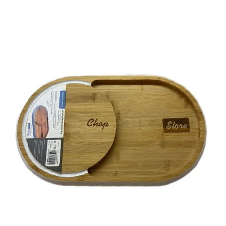 Tessie & Jessie Wooden Chop & Store Cutting Board 40cmX23.5cmX2cm - White&Wooden - Al Kabayel Discount CentreTessie & Jessie Wooden Chop & Store Cutting Board 40cmX23.5cmX2cm - White&WoodenKitchen Utensils & GadgetsTESSIE&JESSIEAl Kabayel Discount Centre