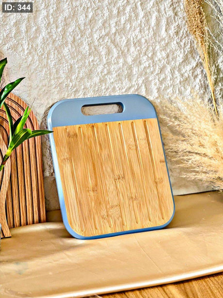 Tessie & Jessie Wooden Cutting Board 30cmX25cm - Blue&Wooden - Al Kabayel Discount CentreTessie & Jessie Wooden Cutting Board 30cmX25cm - Blue&WoodenKitchen Utensils & GadgetsTESSIE&JESSIEAl Kabayel Discount Centre