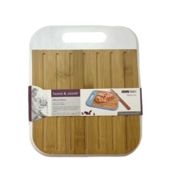 Tessie & Jessie Wooden Cutting Board 30cmX25cm - White&Wooden - Al Kabayel Discount CentreTessie & Jessie Wooden Cutting Board 30cmX25cm - White&WoodenKitchen Utensils & GadgetsTESSIE&JESSIEAl Kabayel Discount Centre