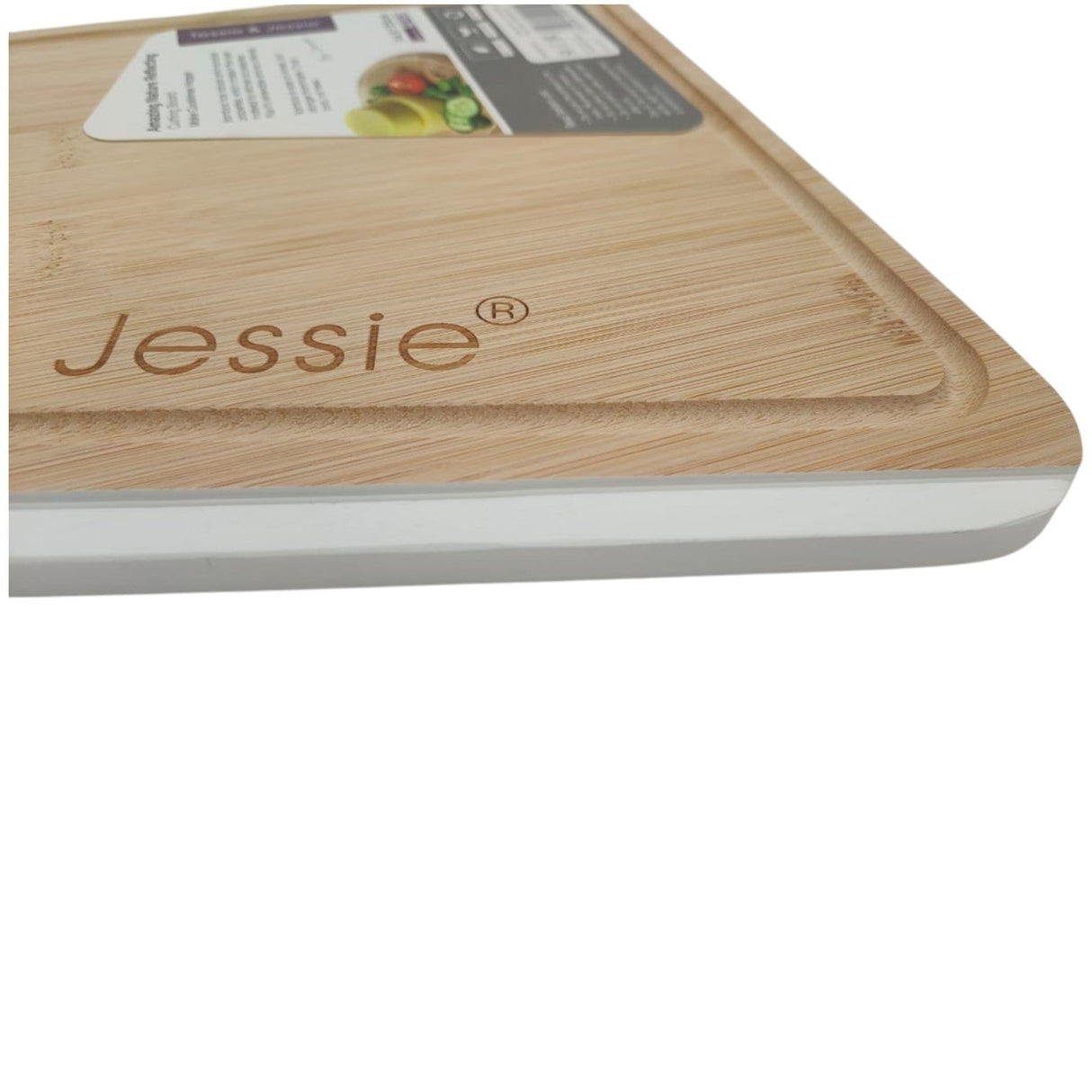 Tessie & Jessie Wooden Cutting Board 34cmX25cm - White&Wooden - Al Kabayel Discount CentreTessie & Jessie Wooden Cutting Board 34cmX25cm - White&WoodenKitchen Utensils & GadgetsTESSIE&JESSIEAl Kabayel Discount Centre