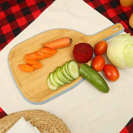 Tessie & Jessie Wooden Cutting Board 43cmX23cm - Blue&Wooden - Al Kabayel Discount CentreTessie & Jessie Wooden Cutting Board 43cmX23cm - Blue&WoodenKitchen Utensils & GadgetsTESSIE&JESSIEAl Kabayel Discount Centre