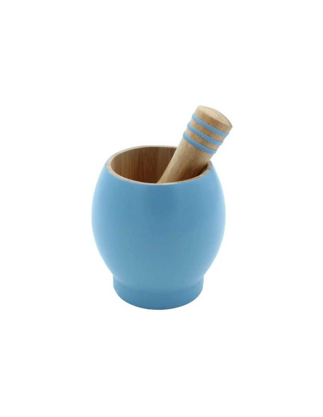 Tessie & Jessie Wooden Mortar Pestle 12cm - Blue&Wooden - Al Kabayel Discount CentreTessie & Jessie Wooden Mortar Pestle 12cm - Blue&WoodenKitchen Utensils & GadgetsTESSIE&JESSIEAl Kabayel Discount Centre