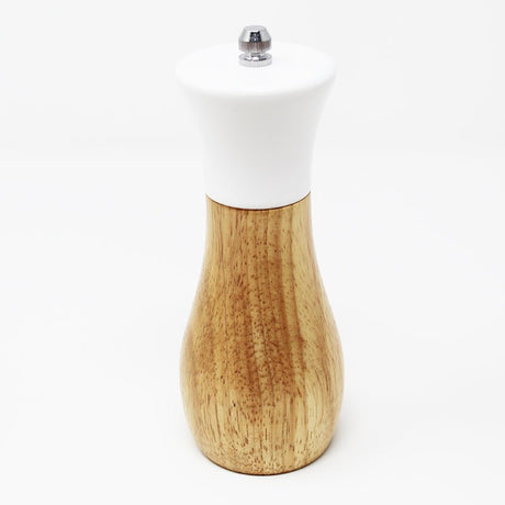 Tessie & Jessie Wooden Salt & Pepper Grinder - 13cmX5cm - White&Wooden - Al Kabayel Discount CentreTessie & Jessie Wooden Salt & Pepper Grinder - 13cmX5cm - White&WoodenKitchen Utensils & GadgetsTESSIE & JESSIEAl Kabayel Discount Centre