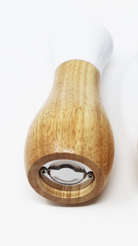 Tessie & Jessie Wooden Salt & Pepper Grinder - 13cmX5cm - White&Wooden - Al Kabayel Discount CentreTessie & Jessie Wooden Salt & Pepper Grinder - 13cmX5cm - White&WoodenKitchen Utensils & GadgetsTESSIE & JESSIEAl Kabayel Discount Centre