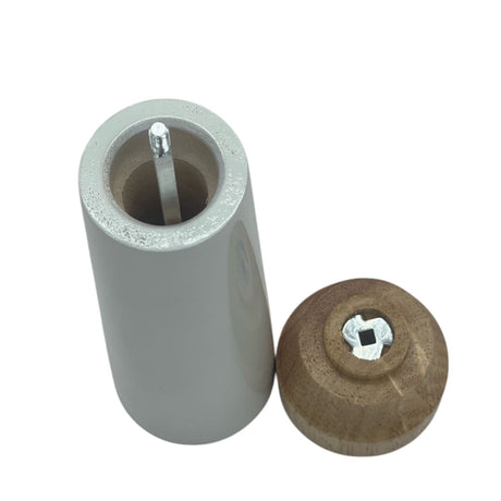 Tessie & Jessie Wooden Salt & Pepper Grinder - 20cmX6cm - White&Wooden - Al Kabayel Discount CentreTessie & Jessie Wooden Salt & Pepper Grinder - 20cmX6cm - White&WoodenKitchen Utensils & GadgetsTESSIE & JESSIEAl Kabayel Discount Centre