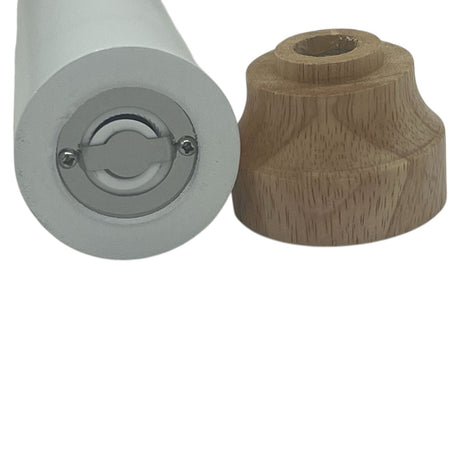 Tessie & Jessie Wooden Salt & Pepper Grinder - 20cmX6cm - White&Wooden - Al Kabayel Discount CentreTessie & Jessie Wooden Salt & Pepper Grinder - 20cmX6cm - White&WoodenKitchen Utensils & GadgetsTESSIE & JESSIEAl Kabayel Discount Centre