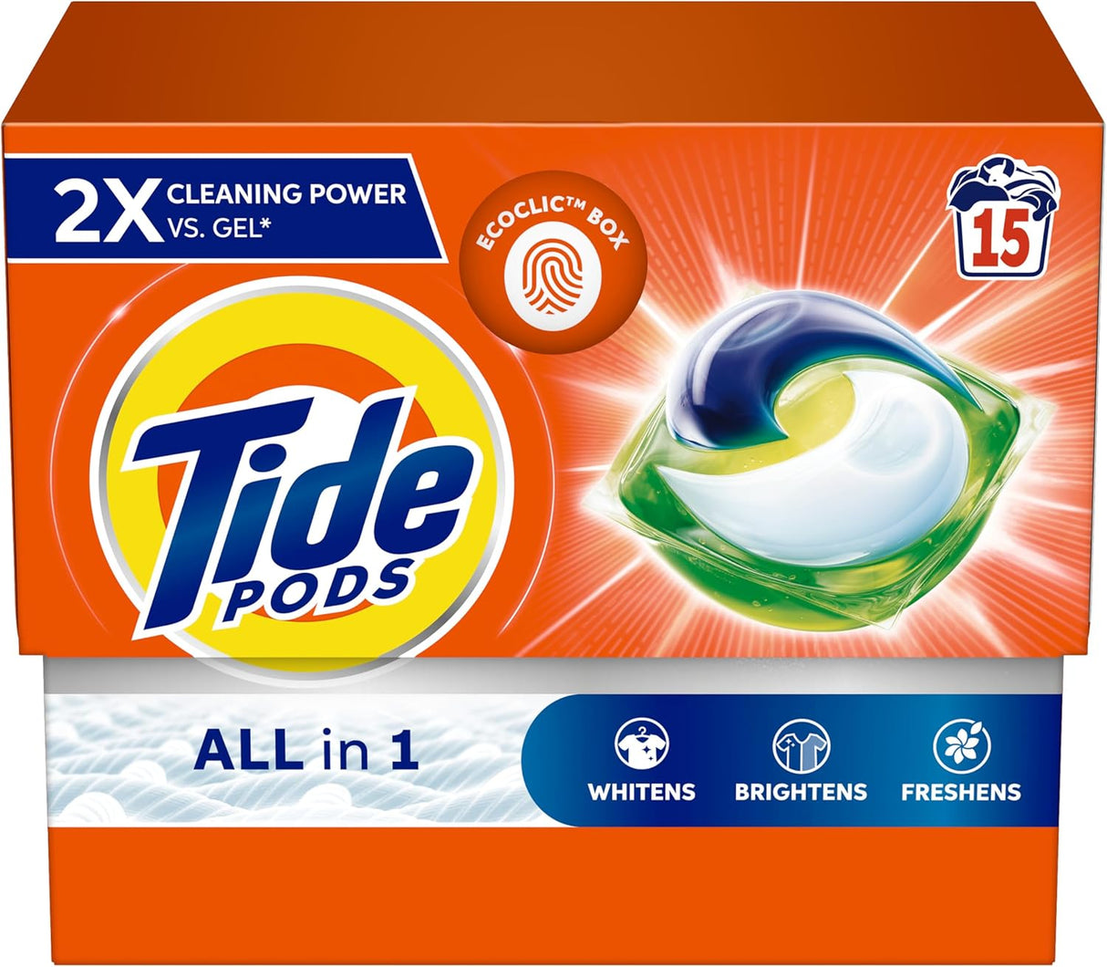 Tide Wow All in 1 Pods Original Scent, 15 Count - Al Kabayel Discount CentreTide Wow All in 1 Pods Original Scent, 15 CountHome SuppliesTIDEAl Kabayel Discount Centre